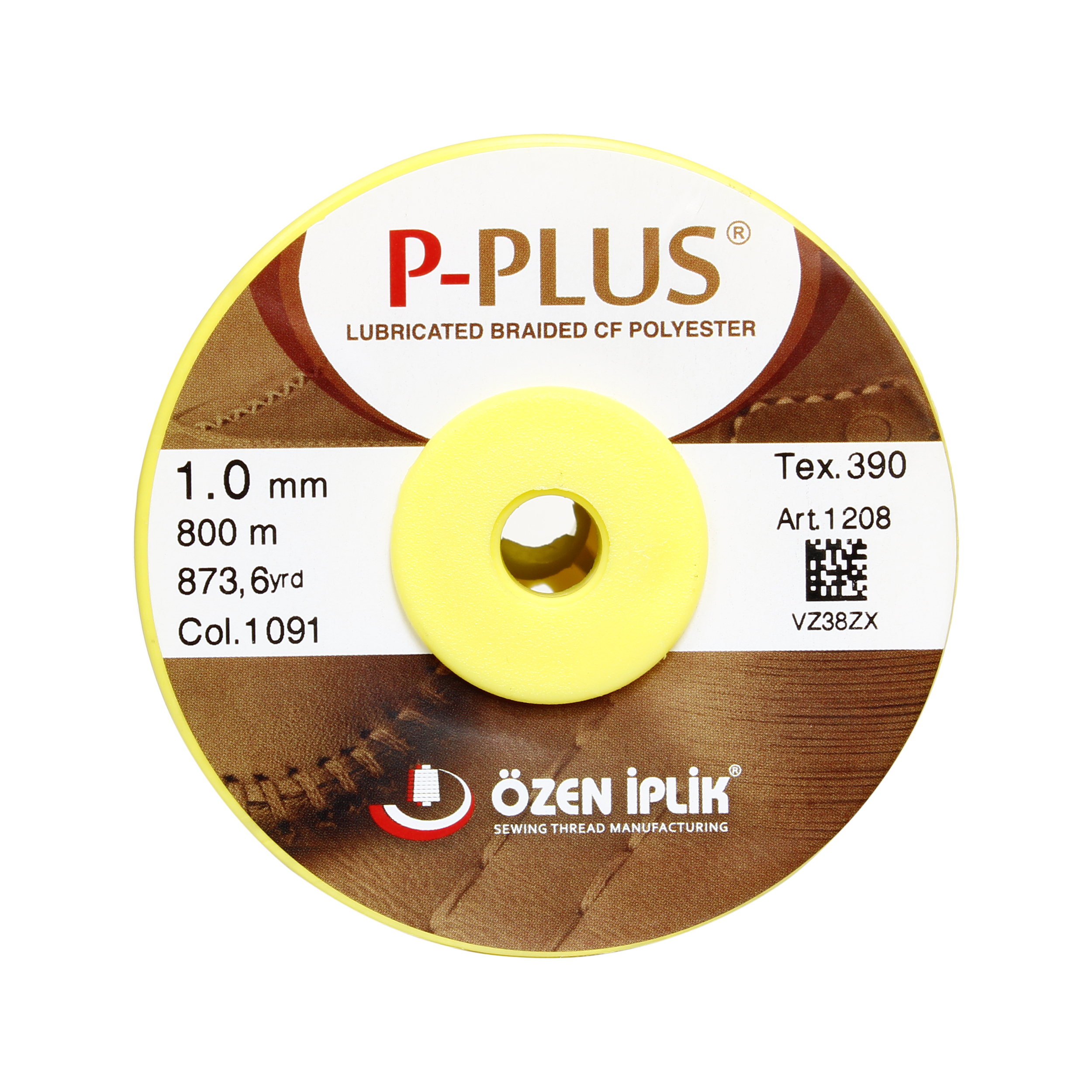 نخ بافت چرم اوزن ایپلیک مدل P-PLUS کد 1091 سایز 1 طول 800 متر