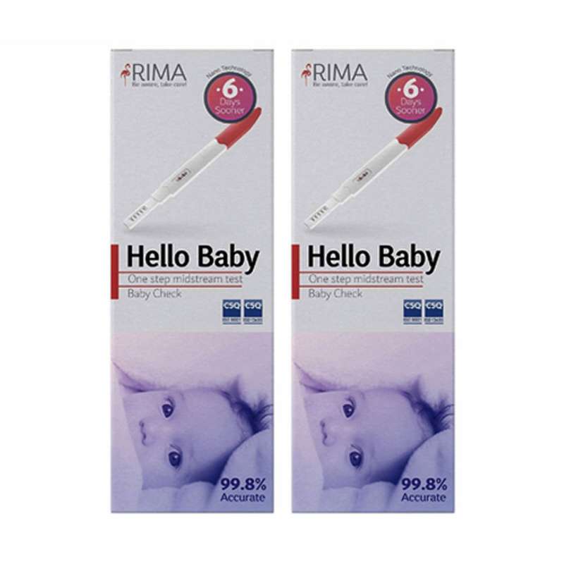 تست بارداری ریما مدل Hello Baby بسته 2 عددی