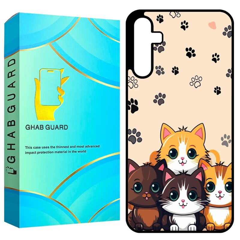 کاور قاب گارد طرح گربه مدل GCHPA35 مناسب برای گوشی موبایل سامسونگ Galaxy A35 5G