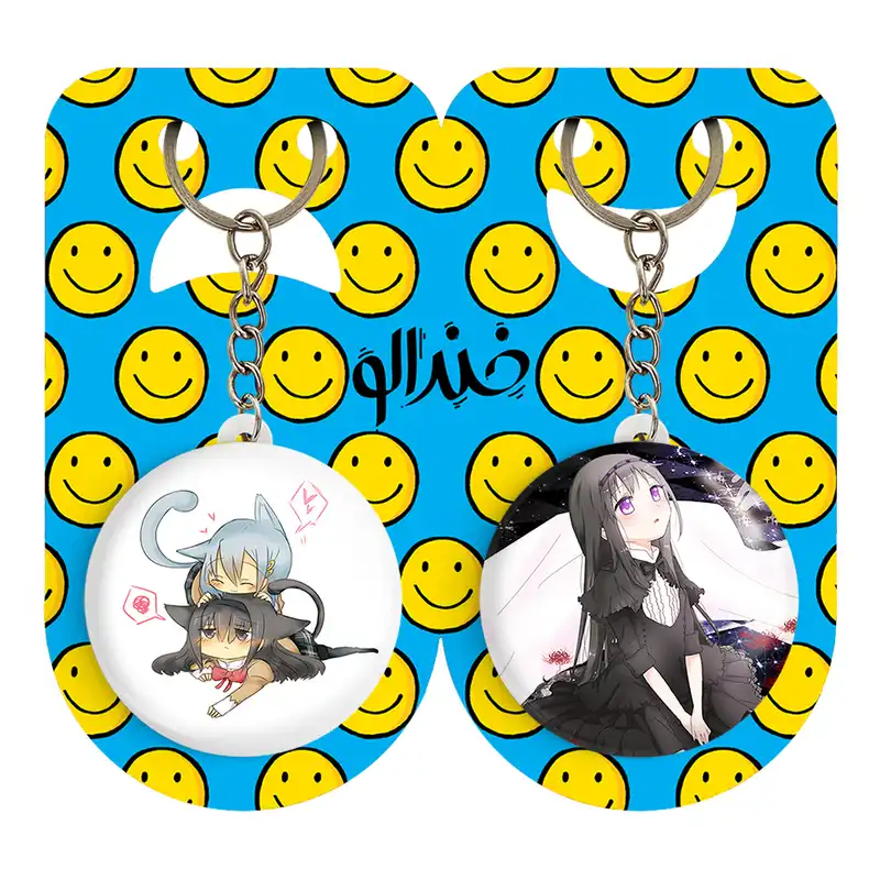 جاکلیدی خندالو مدل سایاکا و همورا انیمه مجیک مادوکا کد 1839318397 مجموعه 2 عددی