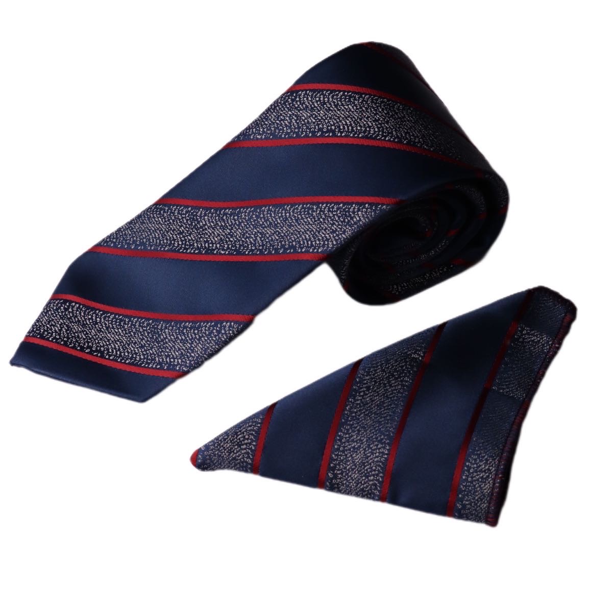 ست کراوات و دستمال جیب مردانه نسن مدل KJ2