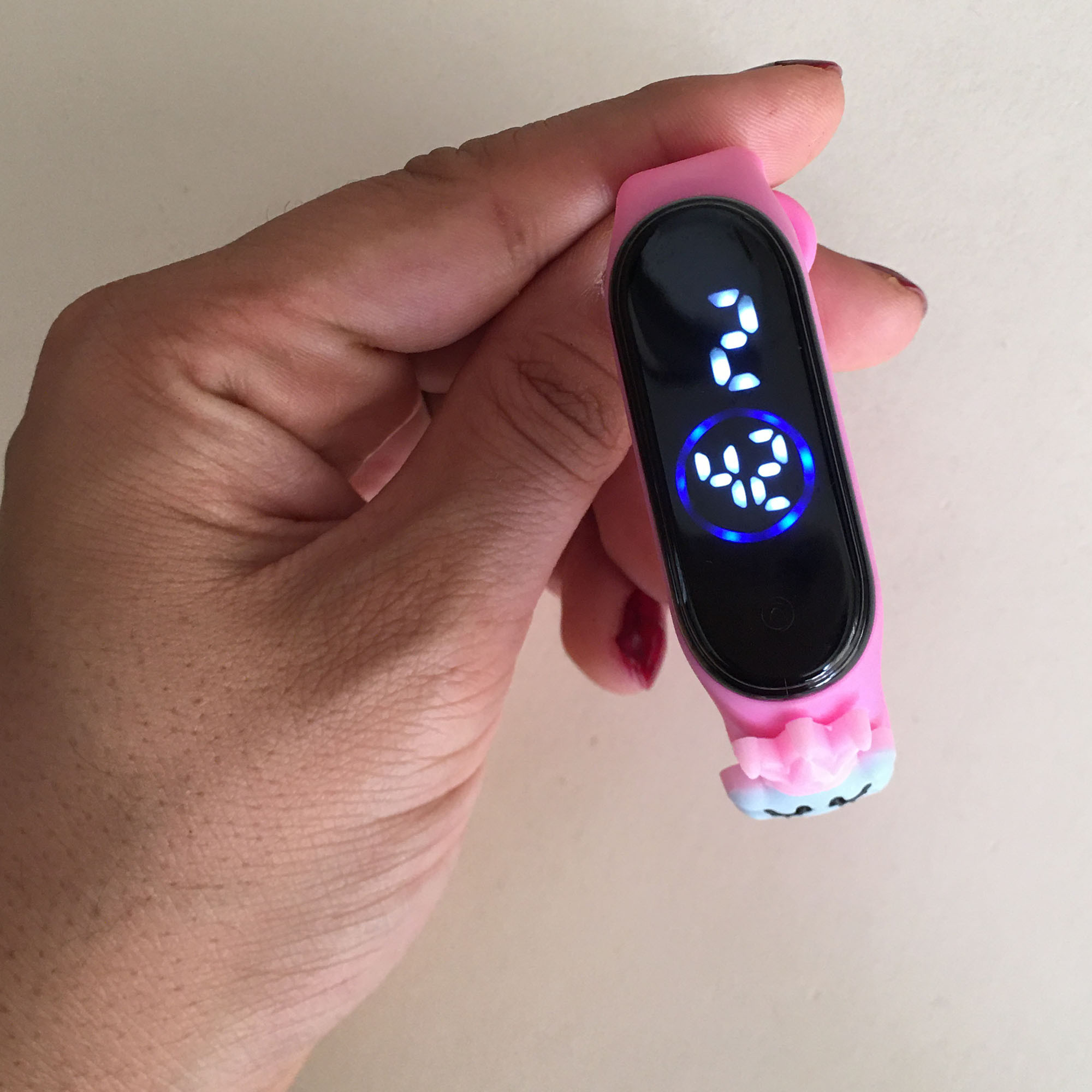 ساعت مچی دیجیتال بچگانه مدل ضدآب لمسی سیلیکونی مدل ابرک کد  W C P 33