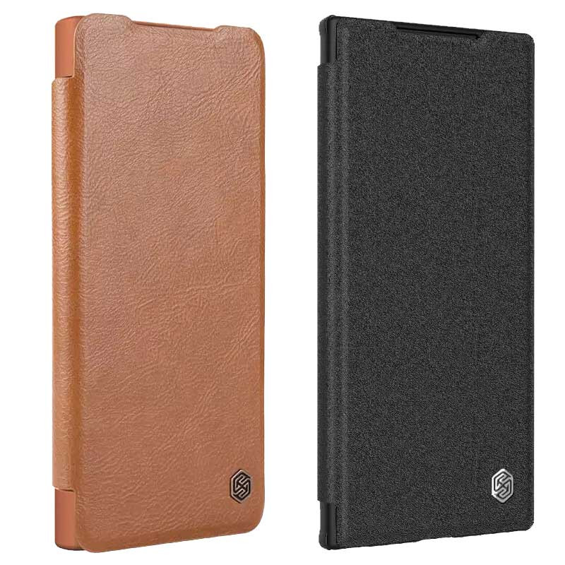 خرید و قیمت کیف کلاسوری نیلکین مدل Qin Prop Leather Classic Cloth مناسب برای گوشی موبایل سامسونگ Galaxy S24 Plus