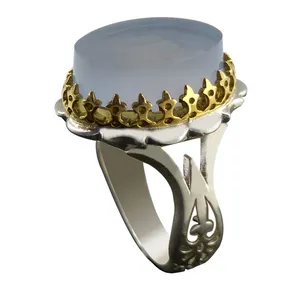 انگشتر نقره زنانه ملک زیور مدل عقیق کد 215