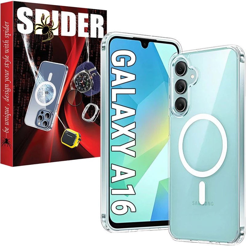 کاور اسپایدر مدل Clear MgSafe مناسب برای گوشی موبایل سامسونگ Galaxy A16