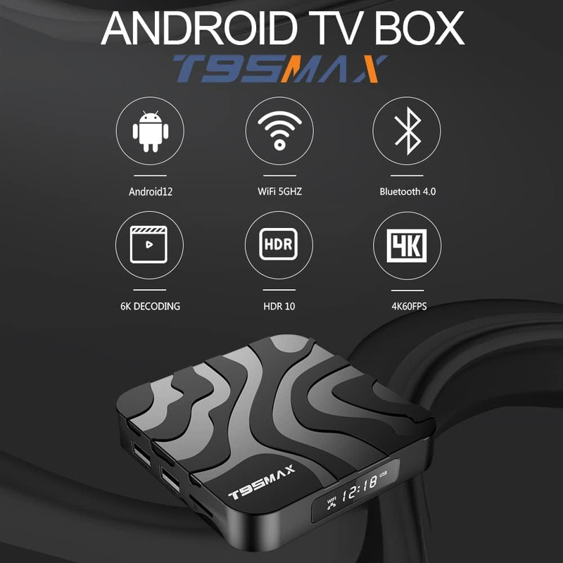 اندروید باکس مدل T95MAX 32/4GB به همراه کیبورد بیسیم
