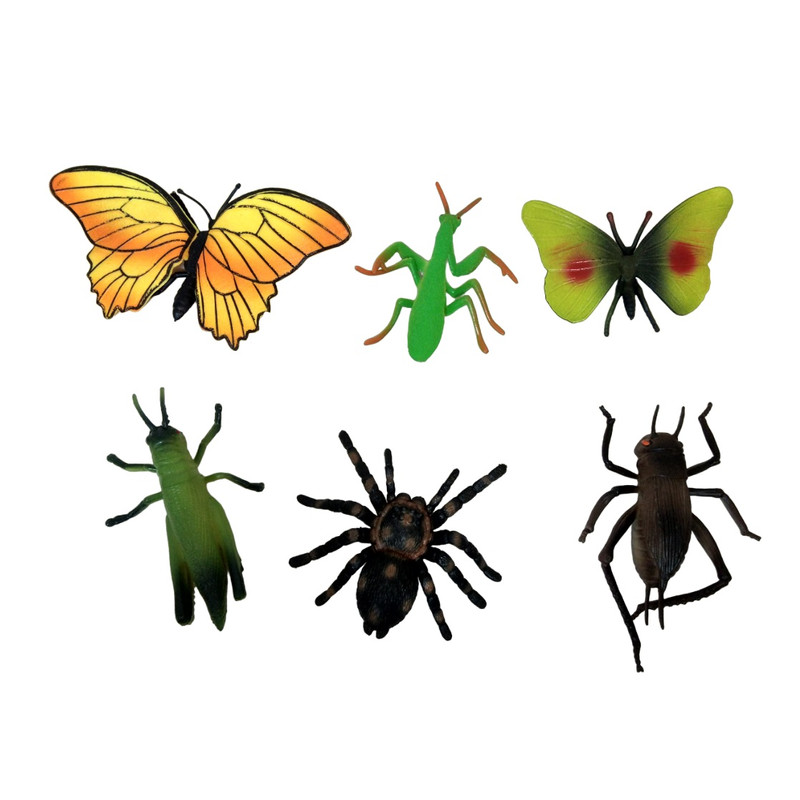 فیگور مدل باغ وحش طرح حشرات کد 99B مجموعه 6 عددی