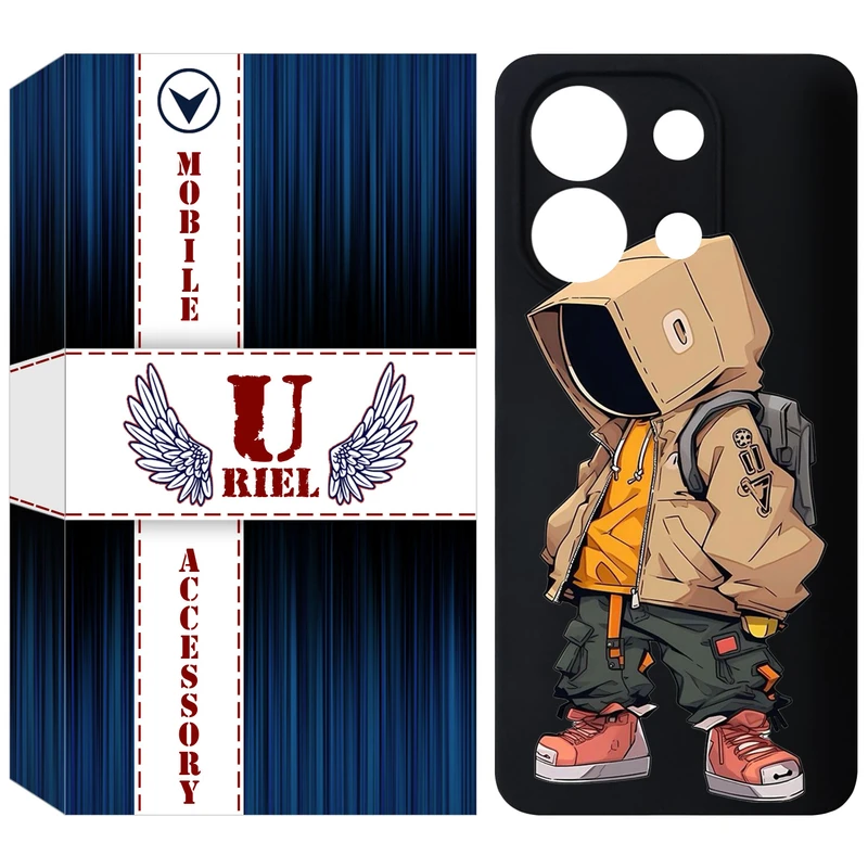 کاور یوریل قاب مدل KSH کد 39 طرح پسر مناسب برای گوشی موبایل شیائومی Redmi Note 13 4G