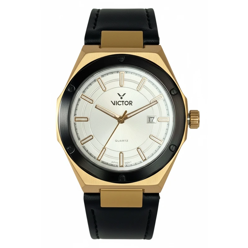 ساعت مچی عقربه‌ای کوارتز مردانه ویکتور مدل V5649-04