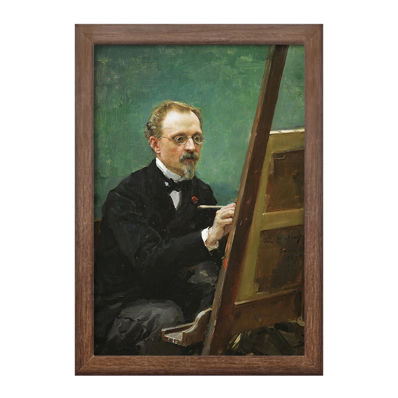 تابلو خندالو طرح پرتره فدریکو د مادرازو اثر رایموندو د مادرازو و گرتا کد F12413