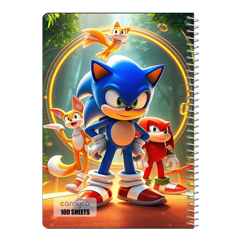 دفتر مشق 100 برگ سیمی کارنیکا طرح سونیک Sonic کد 52800