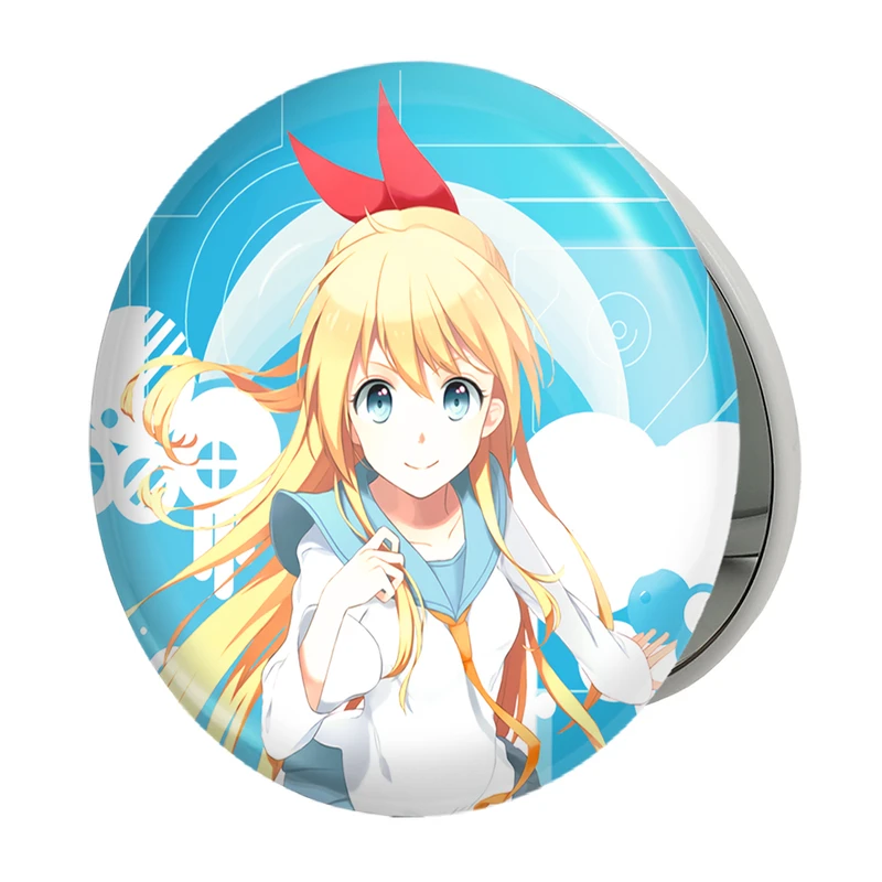 آینه جیبی خندالو طرح انیمه عشق دروغین مدل تاشو کد 17179 