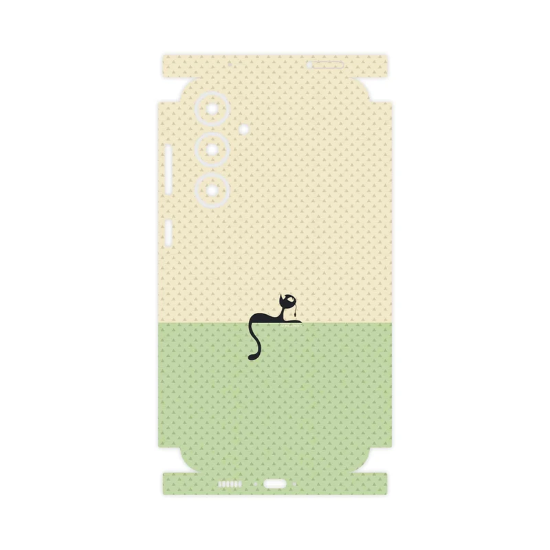 برچسب پوششی ماهوت مدل Minimal Internet Cat Icon-FullSkin مناسب برای گوشی موبایل سامسونگ Galaxy S23 FE