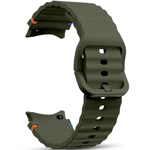 Masir Silicone ORG Sport Strap suitable for Samsung Galaxy Watch 4 40mm / Watch 44mm / Watch classic 42mm / Watch classic 46mm