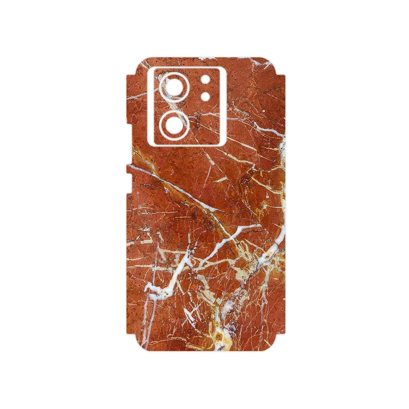 برچسب پوششی ماهوت مدل Red Marble مناسب برای گوشی موبایل شیائومی 13T