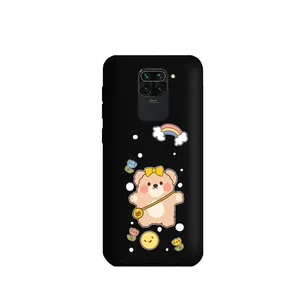 کاور طرح عروسک خرسی دختر کد m2915 مناسب برای گوشی موبایل شیائومی Redmi Note 9 / Redmi 10X 4G