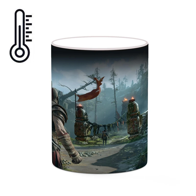 ماگ حرارتی کاکتی طرح گاد آف وار God Of War مدل mgh40552
