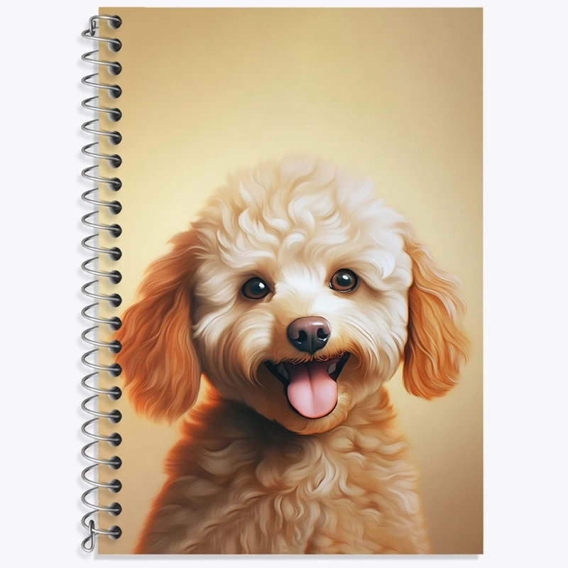 دفتر زبان 50 برگ خندالو مدل سه خط طرح سگ کد N1414