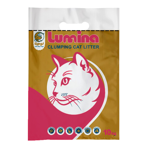 خاک بستر گربه لومینا مدل Geranol وزن 10 کیلوگرم