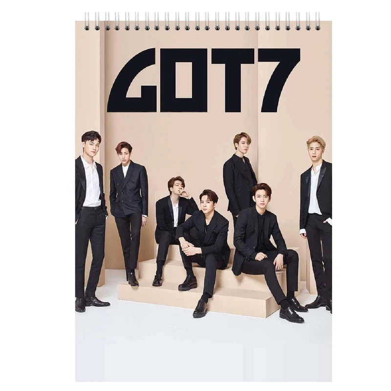  دفتر یادداشت بادکنک آبی طرح Got7 مدل G1 