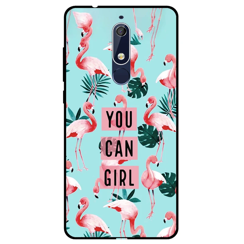 کاور مگافون طرح فلامینگو مدل 8032 مناسب برای گوشی موبایل نوکیا 5.1      