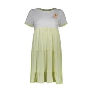 پیراهن زنانه ناربن مدل 1521696-3226 رنگ لیمویی روشن