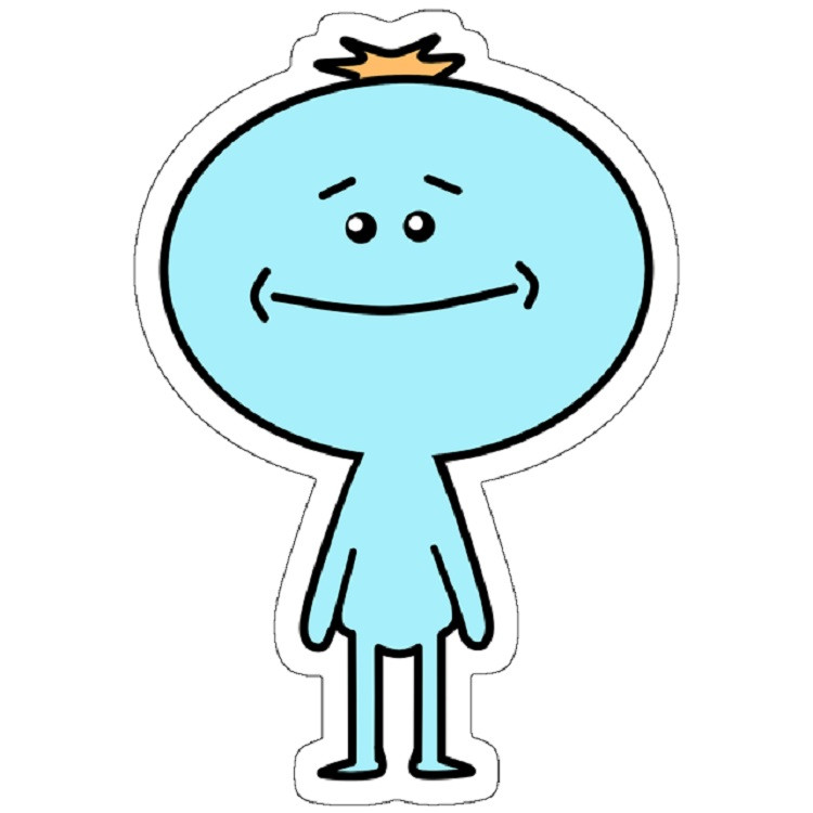 استیکر لپ تاپ مدل Mr. Meeseeks