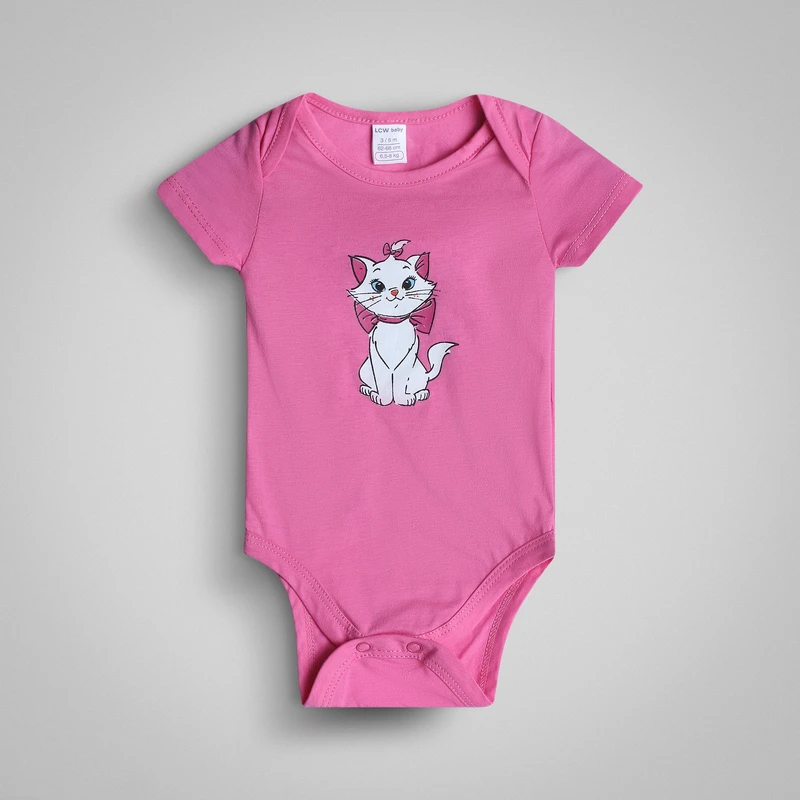 بادی آستین کوتاه نوزادی ال سی وایکیکی مدل W543871Z1