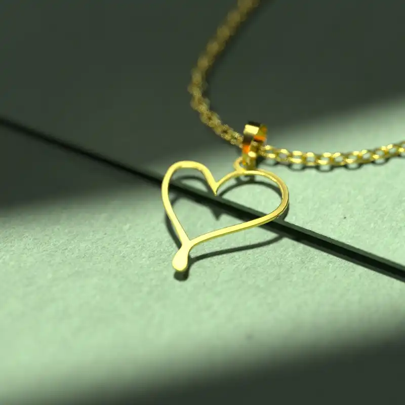 گردنبند طلا 18 عیار زنانه مدوپد مدل اشک زیگ زاگ کد CA10832