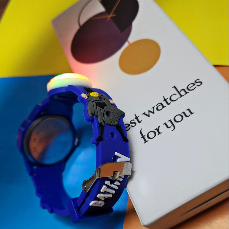 ساعت مچی عقربه ای بچگانه مدل چراغدار 06