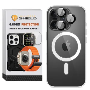 Ultimate Shield Magsafe CLR Ring Cover Suitable for Apple iPhone 14 Pro Max Mobile Phone with lens protector