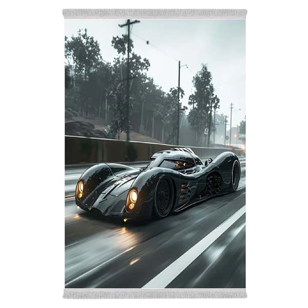 فرش پارچه‌ای دفه مدل فرشینه طرح فانتزی کد 8213