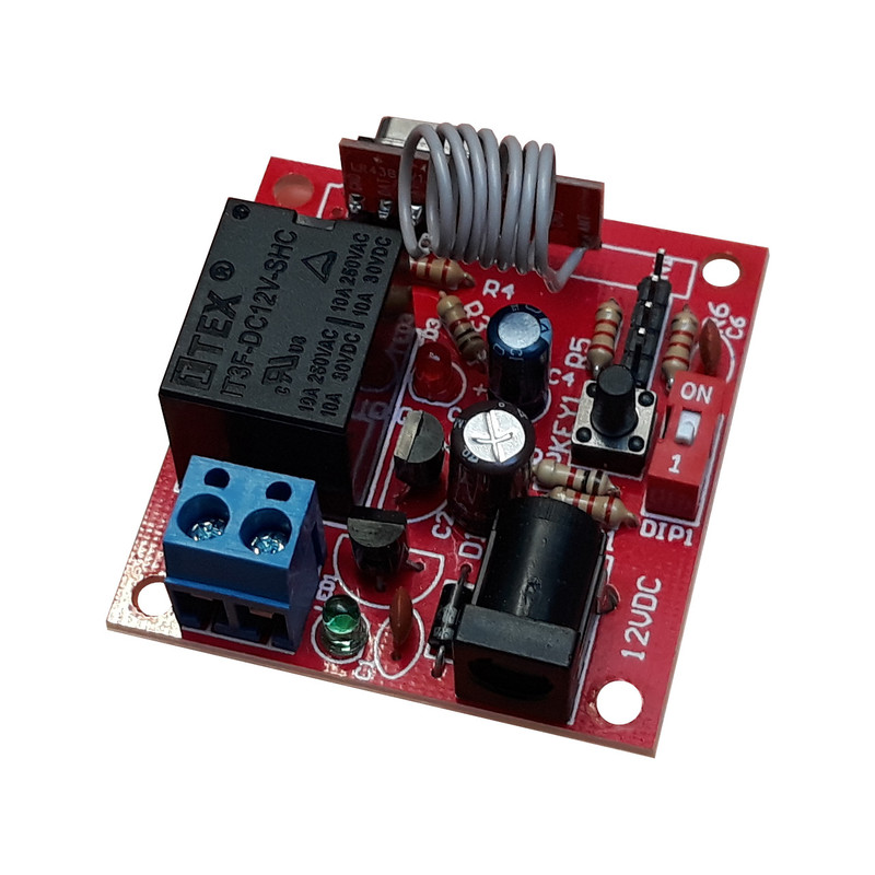 برد و ریموت 1 کانال مدل 433MHZ