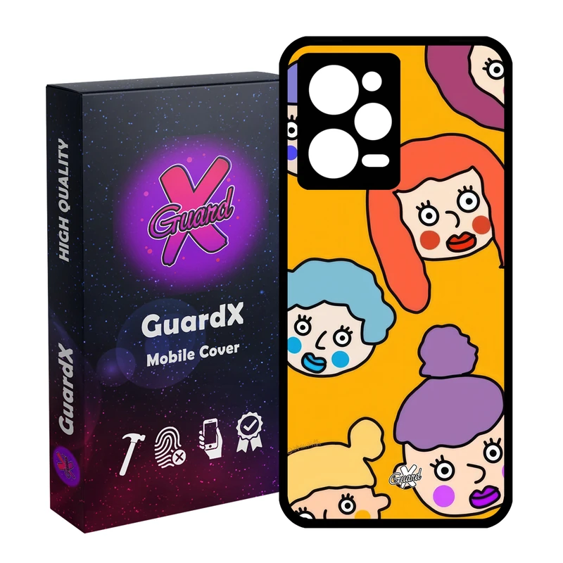 کاور گارد ایکس طرح نقاشی مدل Glass10643 مناسب برای گوشی موبایل شیائومی Redmi Note 12 Pro 5G/Poco X5 Pro 5G/Note 12 Pro Pro speed