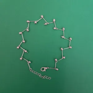 پابند زنانه مدل گوی دار لوزی 