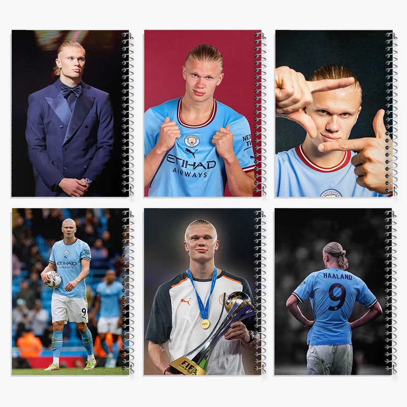 دفتر نقاشی 50 برگ خندالو طرح ارلینگ هالند کد 342 مجموعه 6 عددی