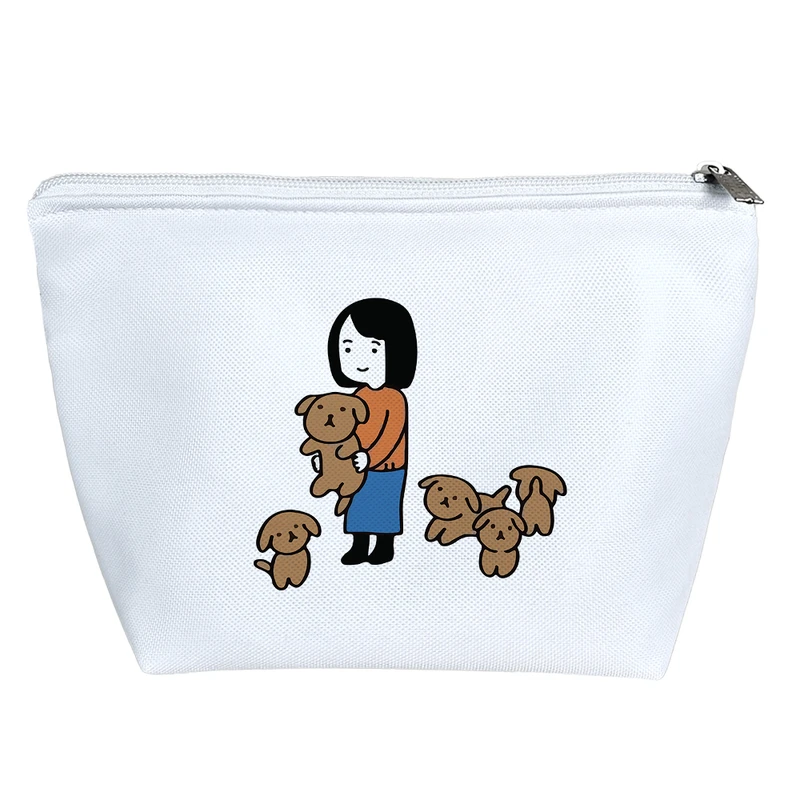 کیف لوازم آرایش دخترانه خندالو مدل دختر و عروسک هایش کد 9279