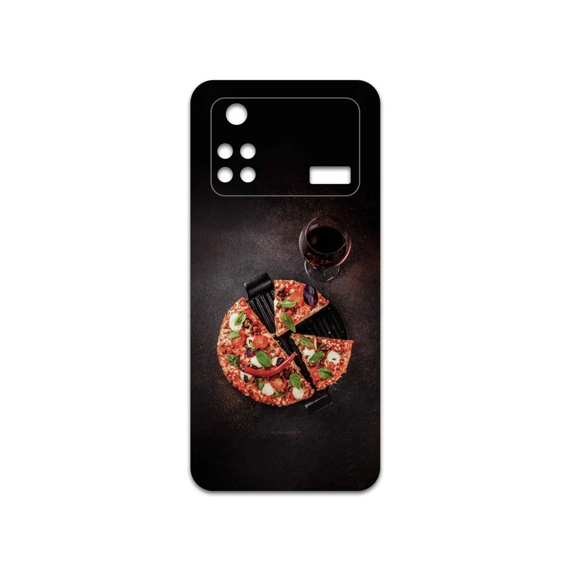 برچسب پوششی ماهوت مدل Pizza مناسب برای گوشی موبایل شیائومی Poco M4 Pro 4G