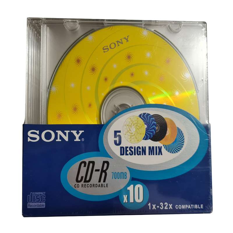 سی دی خام سونی مدل 10CDQ80ND3 بسته 10 عددی سی دی خام سونی مدل 10CDQ80ND3 بسته 10 عددی
