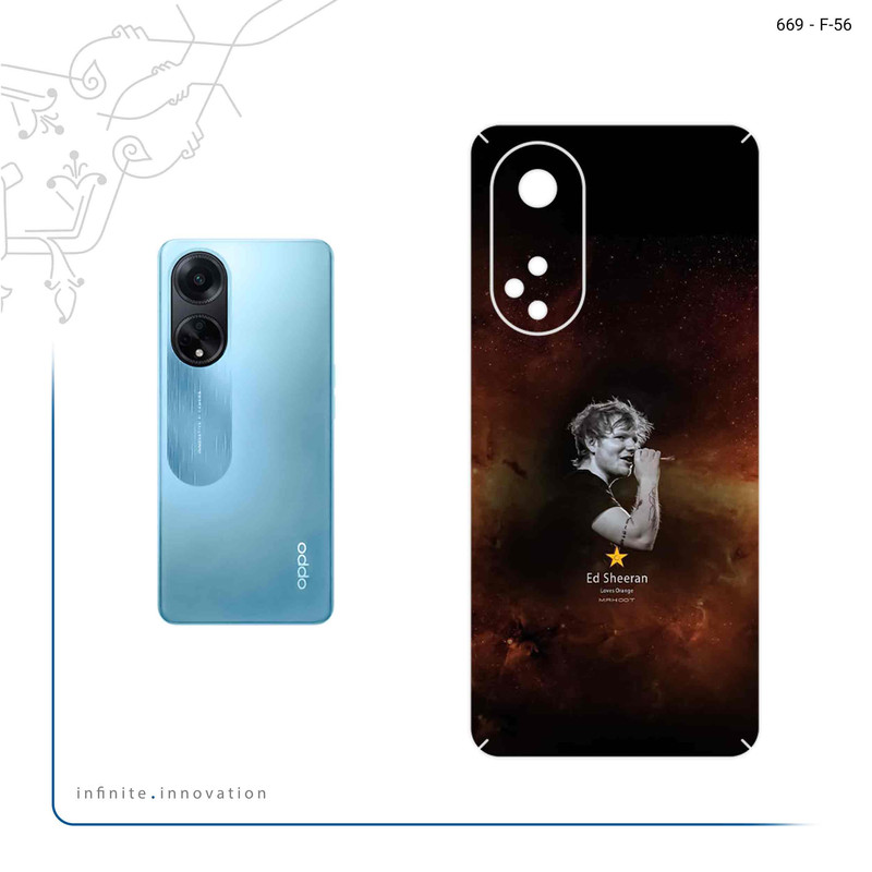 برچسب پوششی ماهوت مدل Ed Sheeran مناسب برای گوشی موبایل اپو A98