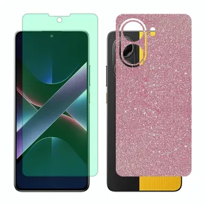 Glass Together model Green light screen protector suitable for Xiaomi Poco X7 Pro mobile phone with back cover sticker