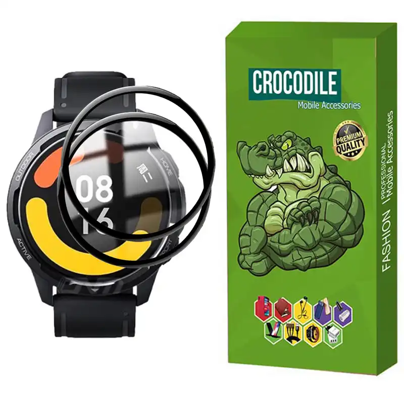 محافظ صفحه نمایش کروکودیل مدل C-PWM مناسب برای ساعت هوشمند شیائومی   S1 Active بسته 2 عددی