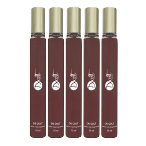 عطر جیبی مردانه دکلت کد 108 حجم 15 میلی لیتر بسته 5 عددی