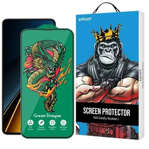 Epicoy  Green Dragon ExplosionProof Screen Protector For Xiaomi Poco X6 Pro 5G/ X6 5G/ M6 Pro 4G