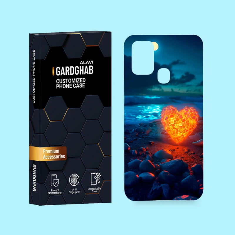 کاور گارد قاب علوی مدل عاشقانه مناسب برای گوشی موبایل سامسونگ Galaxy M31