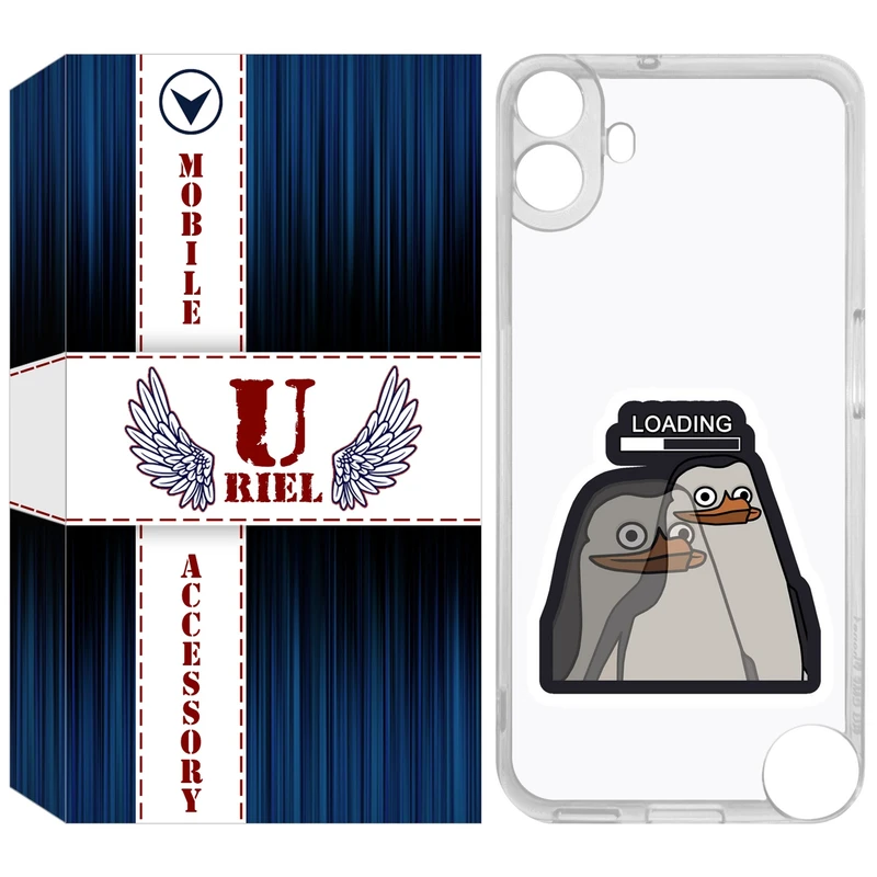 کاور یوریل مدل Clear کد 84 طرح Loading مناسب برای گوشی موبایل ناتینگ فون Nothing CMF Phone 1