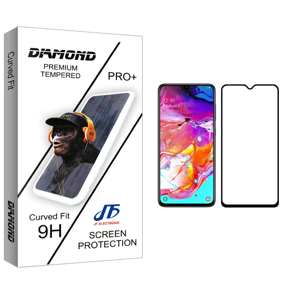 محافظ صفحه نمایش جی اف مدل Diamond glass مناسب برای گوشی موبایل سامسونگ Galaxy A70