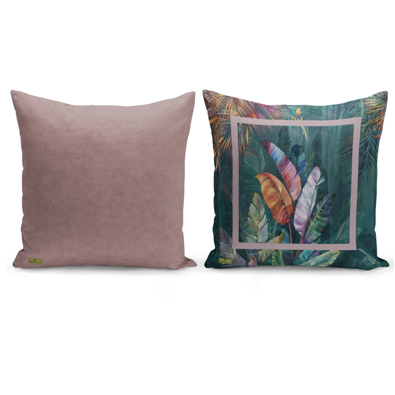 کاور کوسن ریحانلوکس مدل باغ بهاری کد RH115 سایز 43*43 سانتی متر مجموعه دو عددی