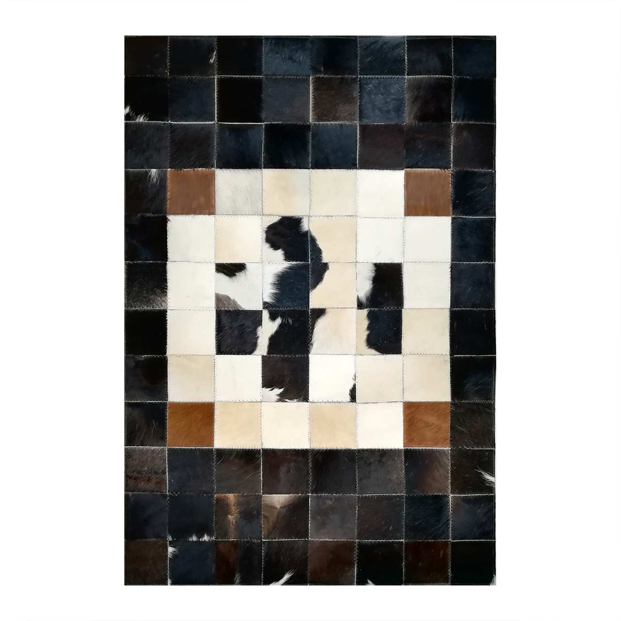 کلاژ فرش پوست و چرم کمالی مدل AD-0090