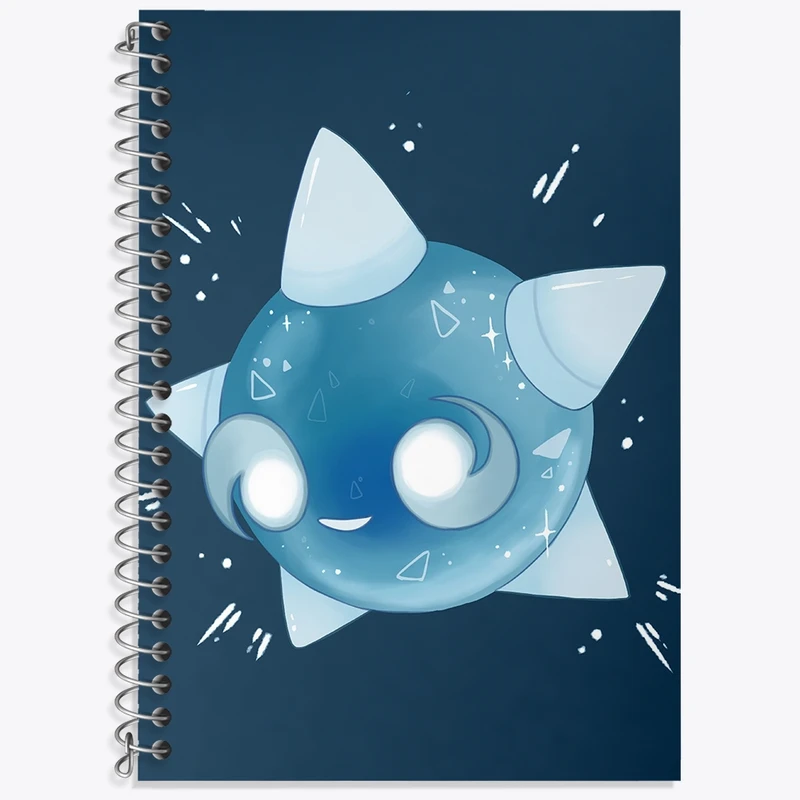 دفتر زبان 50 برگ خندالو مدل دو خط طرح بازی پوکمون (pokemon) کد 32708